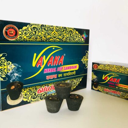 VAYANA HERBAL CUP SAMBRANI (SMALL) - 12 BOXES
