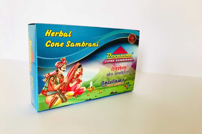 DEVASENA HERBAL CONE SAMBRANI (LARGE) - Image 3