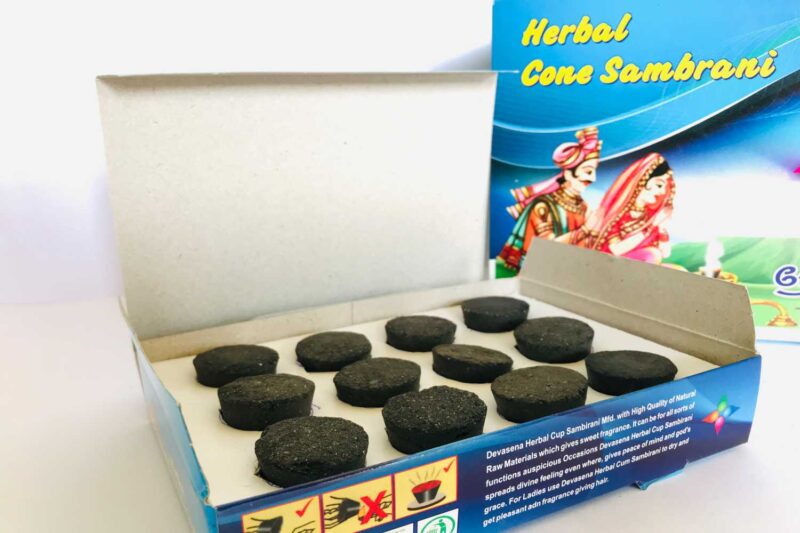 DEVASENA HERBAL CONE SAMBRANI (LARGE) - 6 BOXES - Image 3