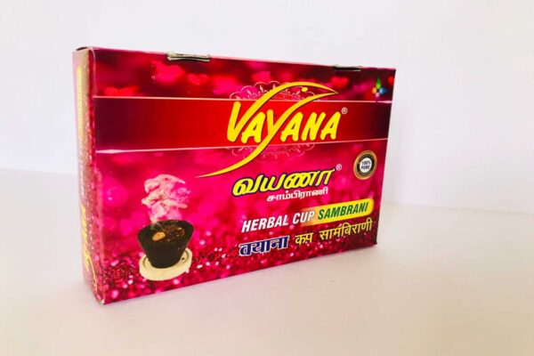 VAYANA HERBAL CUP SAMBRANI (12 CUPS) - Image 2