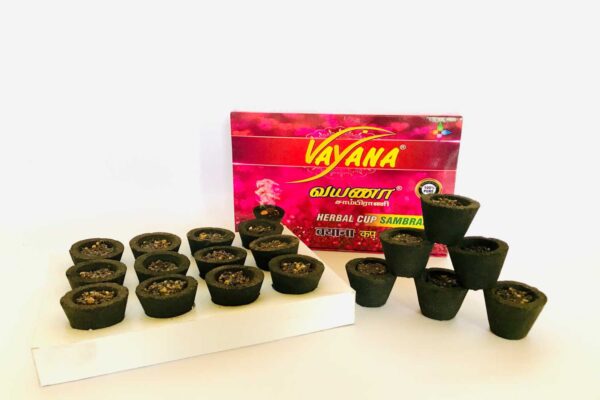 VAYANA HERBAL CUP SAMBRANI (12 CUPS)