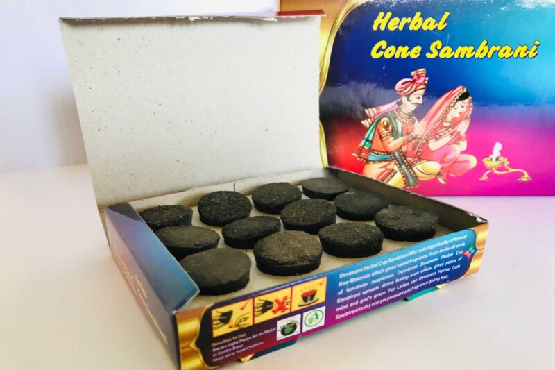 DEVASENA HERBAL CONE SAMBRANI (SMALL) - 12 BOXES - Image 3