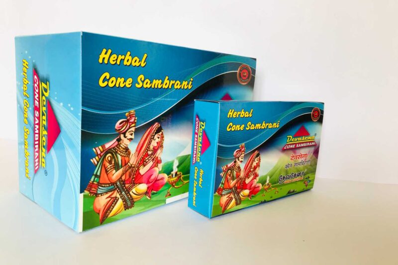 DEVASENA HERBAL CONE SAMBRANI (LARGE) - 6 BOXES